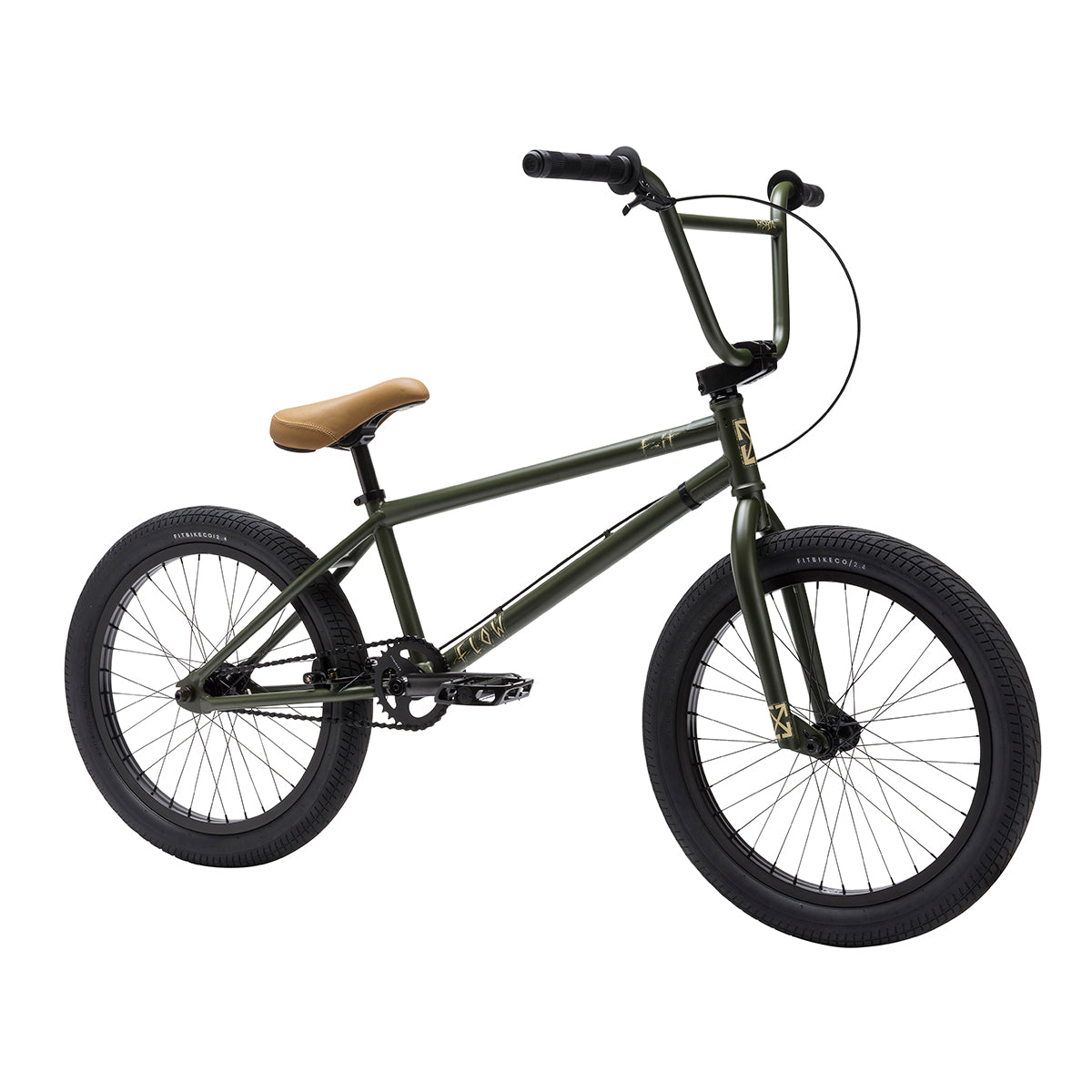 2026 Fit Flow Bike Matte Green BMX Bikes – The Secret BMX Shop