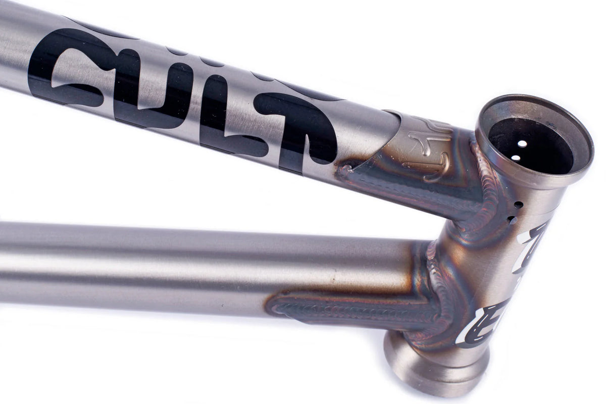 自転車本体 CULT Shorty Frame 20.5 Cult Shorty Frame Clear Coat Raw BMX Frames – The Secret BMX Shop