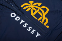 Odyssey Half Monogram Windbreaker Anorack Jacket Navy Blue BMX