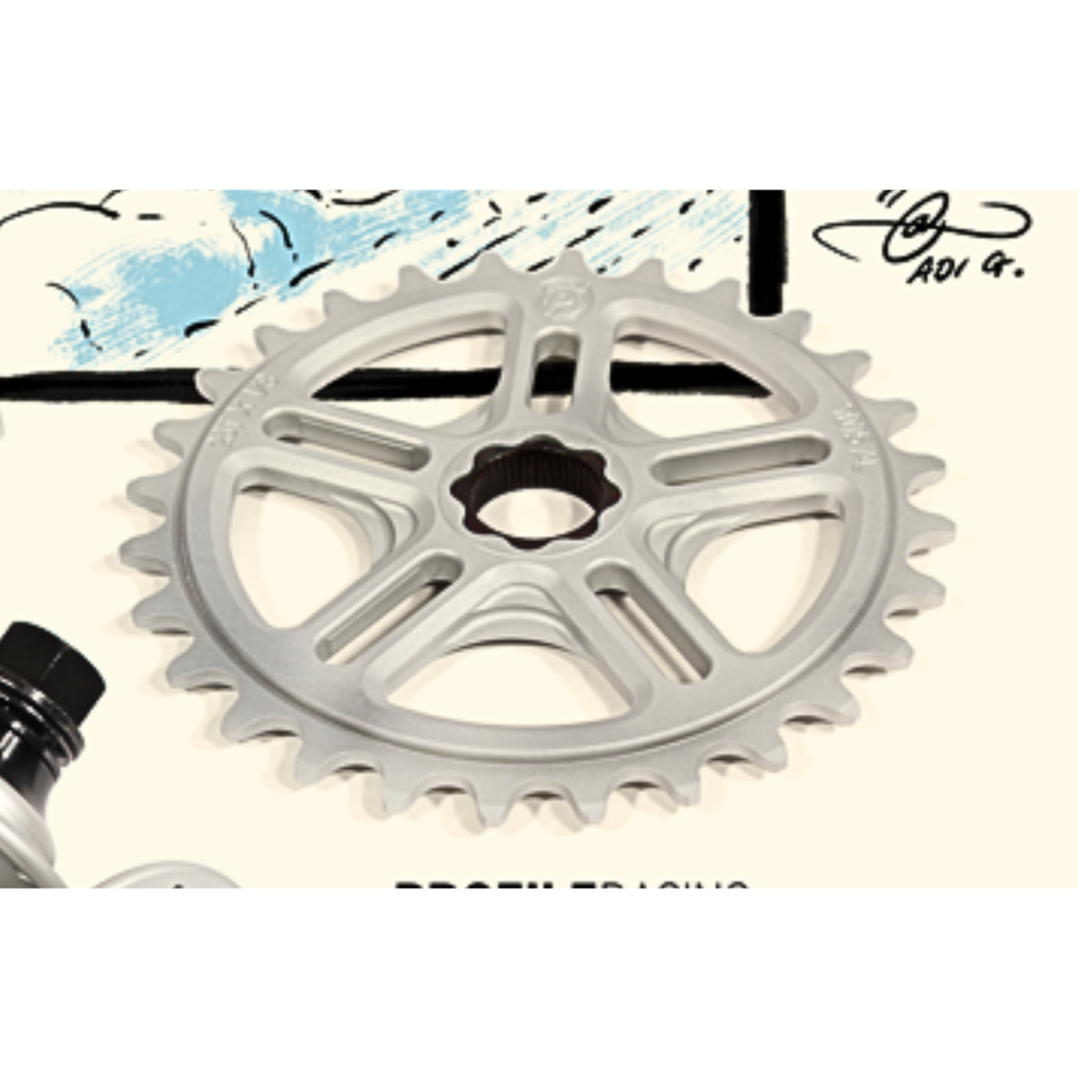 Profile 19mm Spline Drive Sprocket Winter Cloud Shane Halahan BMX
