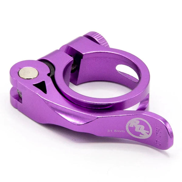 Ride Out Supply Quick Release Seat Post Clamp purple Big BMX Clamps
