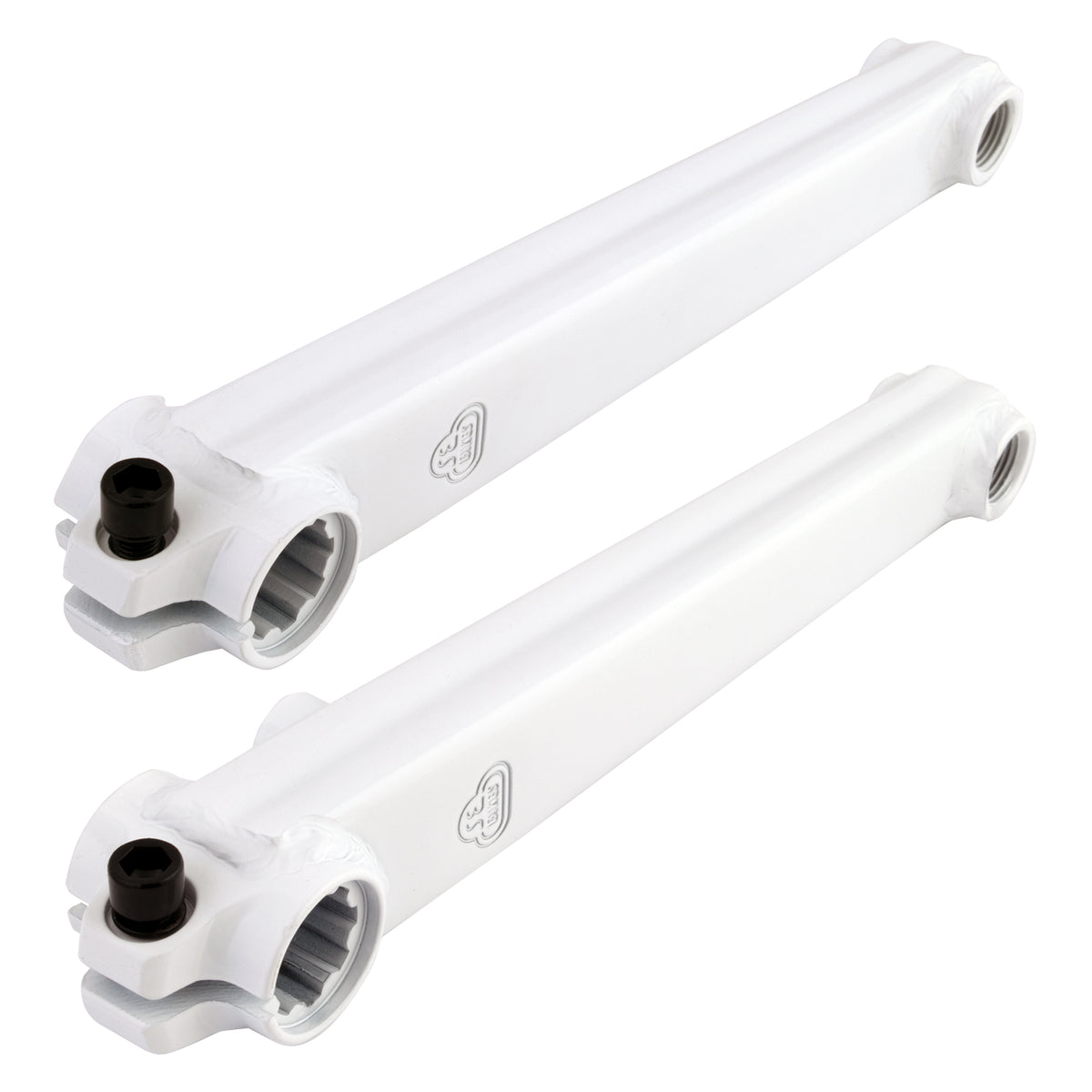 SE Bikes - Jeu de manivelles BMX V-Ridge 180, 3 pièces, 19 mm x 8T, strié CP avec axe BB SE Bikes - Jeu de manivelles BMX V-Ridge 180, 3 pièces, 19 mm x 8T, strié CP avec axe BB