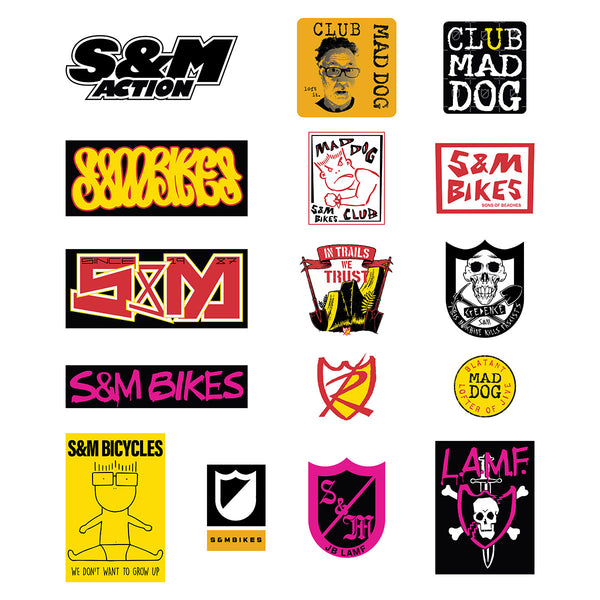 S&M Spring 2024 Sticker Pack BMX Stickers Decal Packs