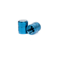 Salt CNC Valve Caps BMX blue
