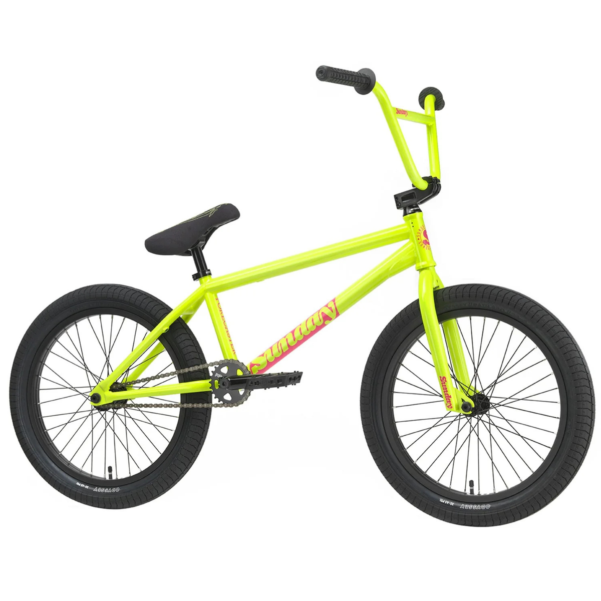 Sunday Forecaster Ross Bike Gloss Fluorescent Yellow BMX Bikes