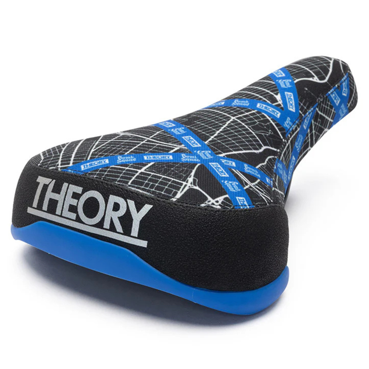 Theory x Bombsquad Railed Seat Black Blue BMX Seats – The Secret