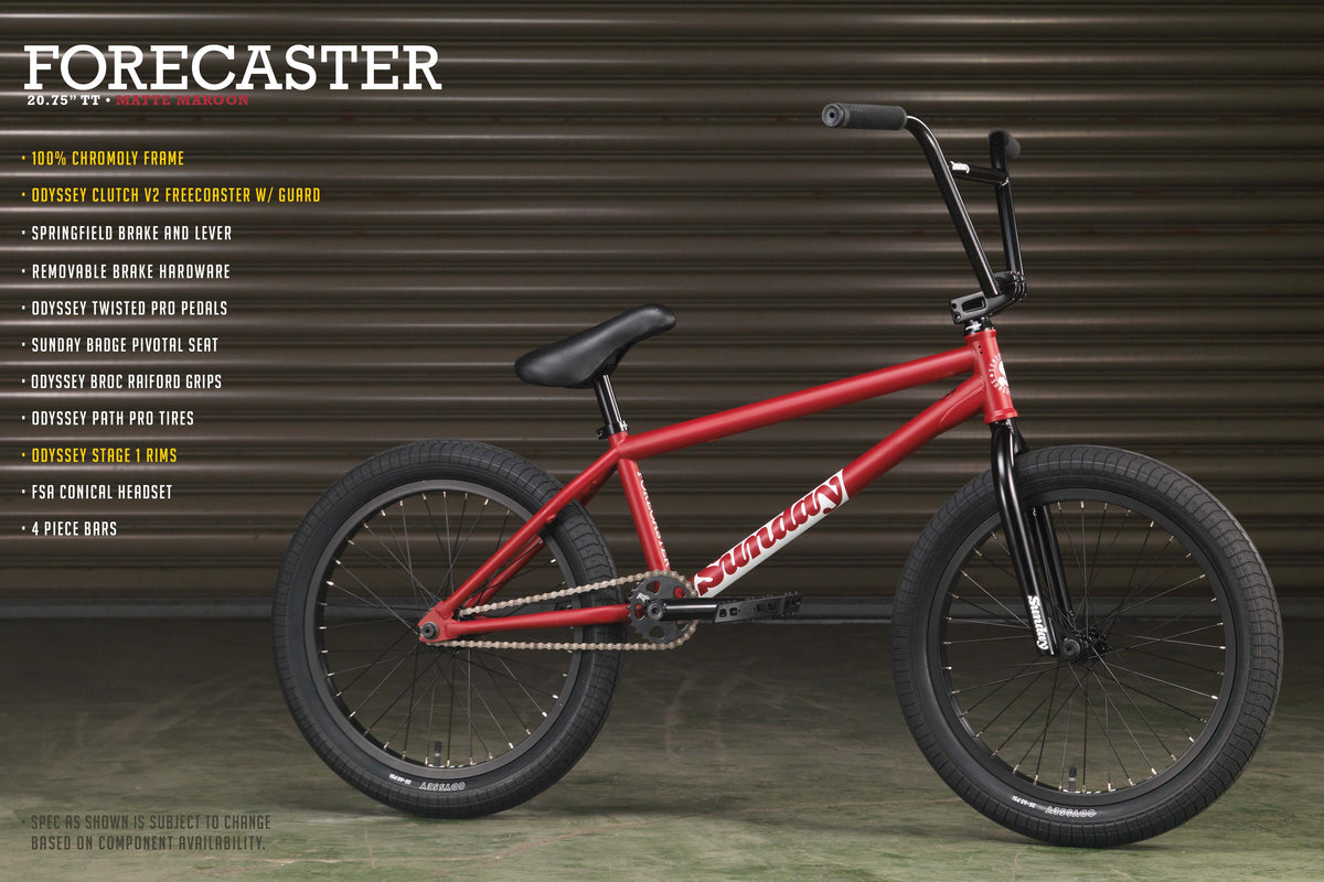 Sunday forecaster 2024 bmx 2021