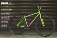 2023 Sunday High C 29" Bike Gloss Watermelon Green BMX Cruiser Bikes