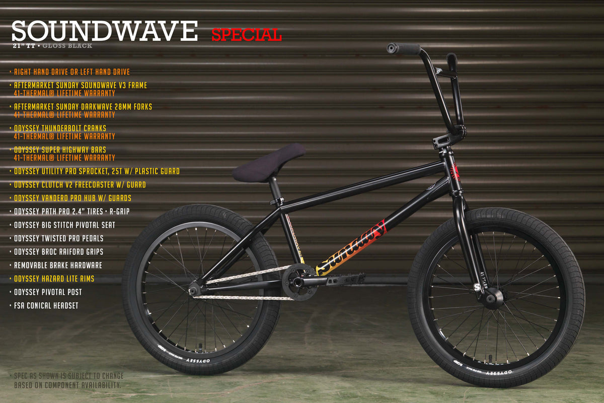 Sunday soundwave special bike sales 2021