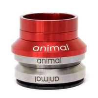 Animal Integrated Headset red bmx headsets