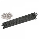 BMX Spokes black Spoke Silver Nipples