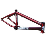 Sunday Darkwave Frame matte translucent red Broc Raiford trans BMX Frames