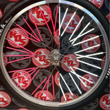 Ride Out Supply reflective Spoke Covers ROS BMX Bike Life Sleeves pink