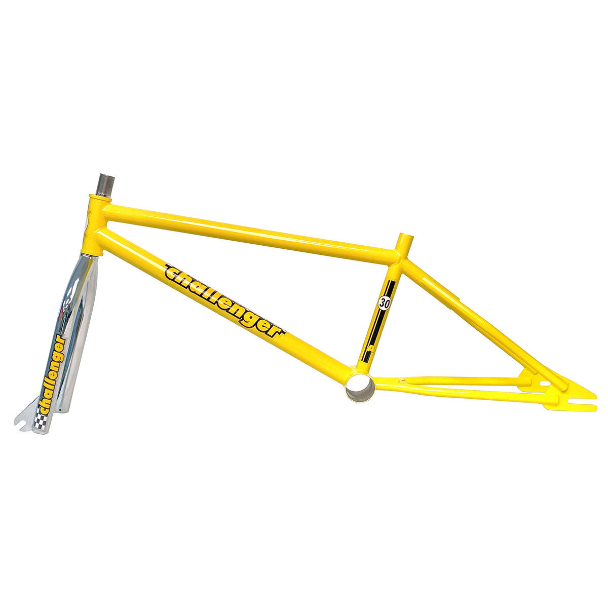 S&M Challenger Frame/Fork Kit Retro Yellow BMX