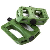S&M Hoder BTM Pedals olive army dark green GNS BMX Pedal