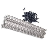 BMX Spokes silver Spoke black nipples