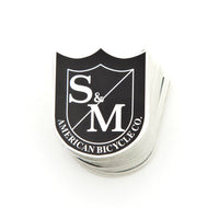 S&M Small Shield Stickers 100 Pack