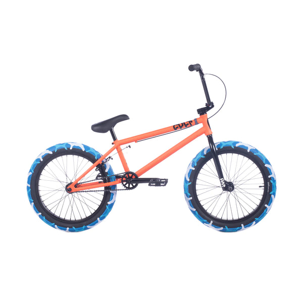 2024 Cult Gateway Bike Orange with blue camo tires BMX Bikes 2023