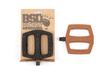 BSD Jonesin Pedals black dark gum brown BMX Pedal