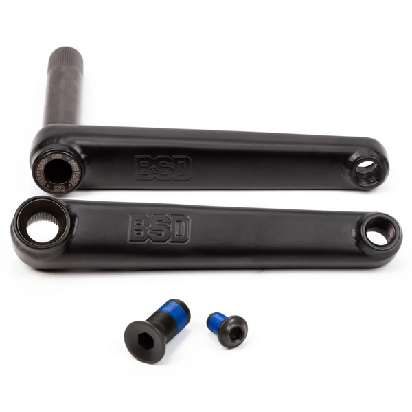 BSD Substance Cranks BMX Crank black raw chrome