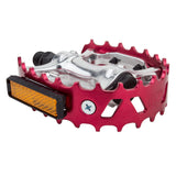 Black Ops 747 Bear Trap Pedals BMX Pedal red