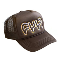 Cult Logo Trucker Hat Brown BMX Hats