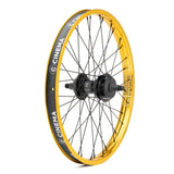 Cinema 444 Freecoaster Wheel BMX Rear Wheels Black Gold Back Wheel