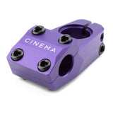 Cinema Martinez Stem sandblast purple BMx Stems