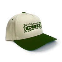 Cult Bolts Cap Cream & Green BMX Hats