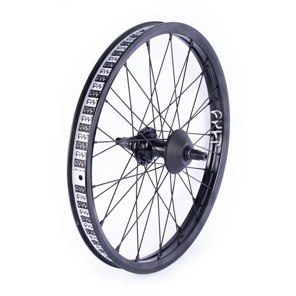 Cult Crew Hybrid Freecoaster Wheel BMX Back Rear Cassette Wheels black polished silver chrome