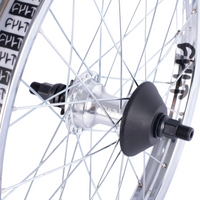 Cult Crew Hybrid Freecoaster Wheel BMX Back Rear Cassette Wheels black polished silver chrome