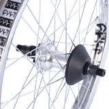 Cult Crew Hybrid Freecoaster Wheel BMX Back Rear Cassette Wheels black polished silver chrome