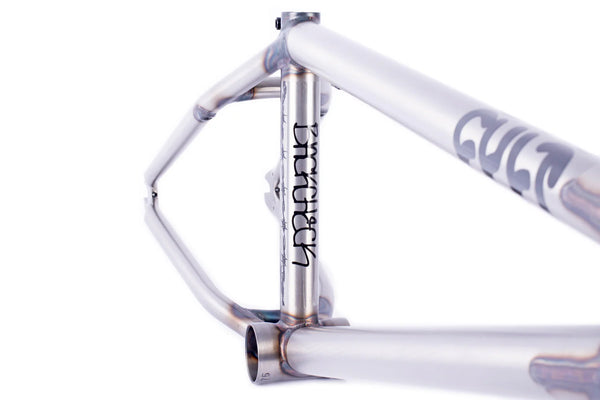 Cult Dehart Backcheck Frame Clear Coat Raw BMX – The Secret BMX Shop Cult Dehart Backcheck Frame Clear Coat Raw BMX – The Secret BMX Shop