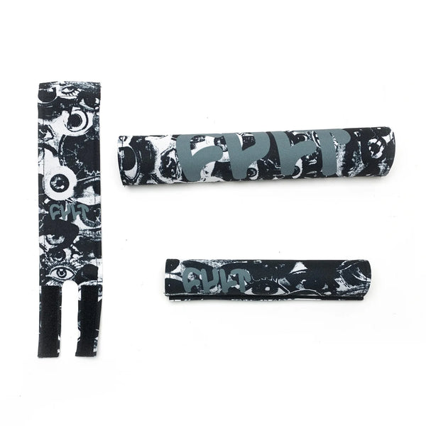 bmx bicycle pads Cult Eyes Logo Pad Set BMX Pads – The Secret BMX Shop