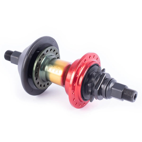 Cult Crew Hybrid Freecoaster Hub BMX Rear Cassette Back Hubs black polished silver rasta