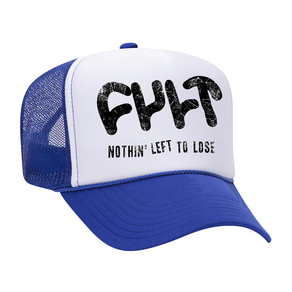 Cult Nothin' Left Trucker Hat Blue BMX Hats