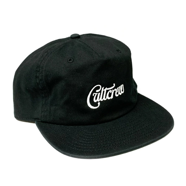 Cult Script Cap black BMX Hat