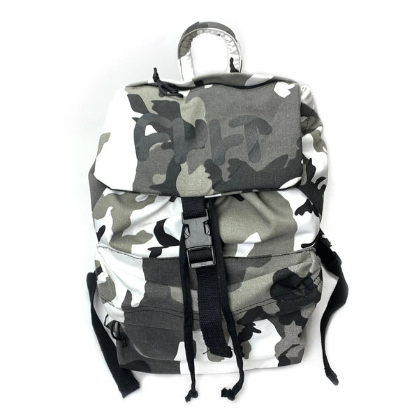 Cult Thick Logo Stash Backpack white camo BMX Bag