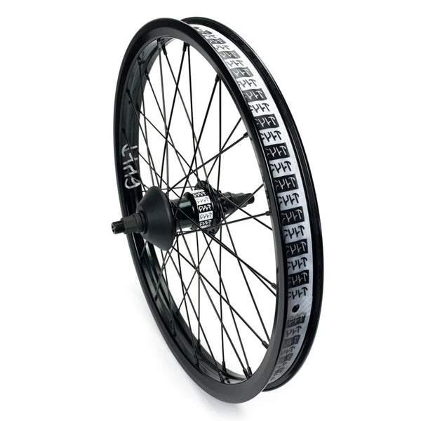 Cult Crew Freecoaster Wheel black polished chrome BMX Rear Wheels