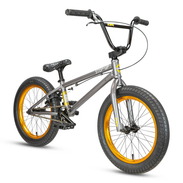 DK Step Up 14" Bike charcoal gray grey Kids BMX Bikes Complete Bicycle