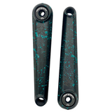 Demolition Revolt 24mm Cranks dark teal splatter BMX Crank