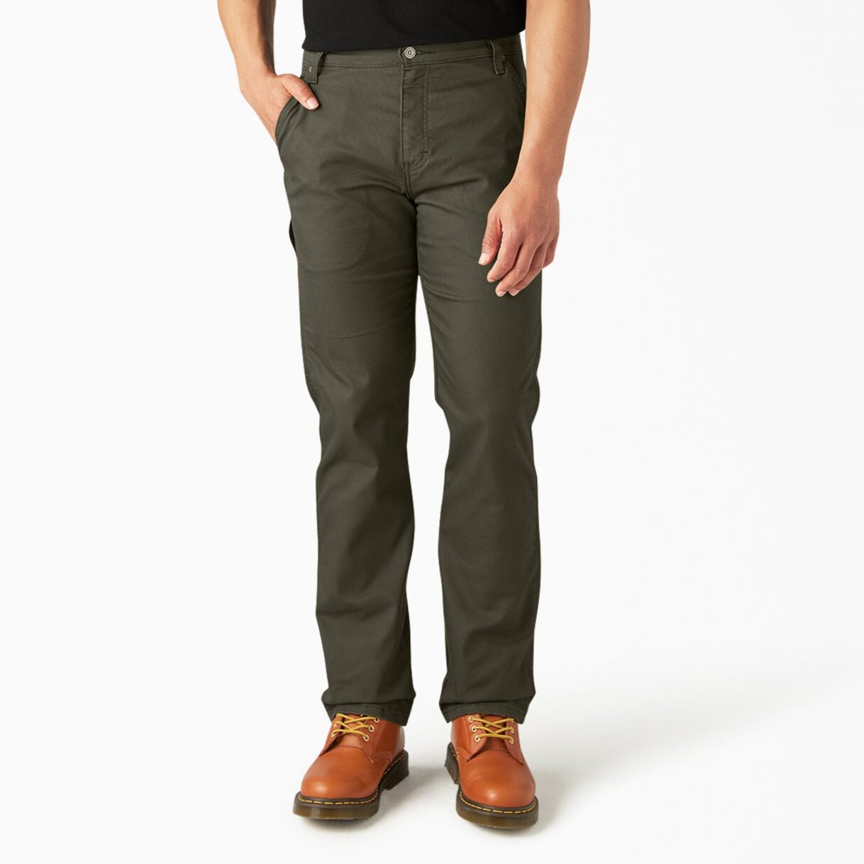 Dickies Flex Duck Mens Carpenter Pants Military Green – The Secret
