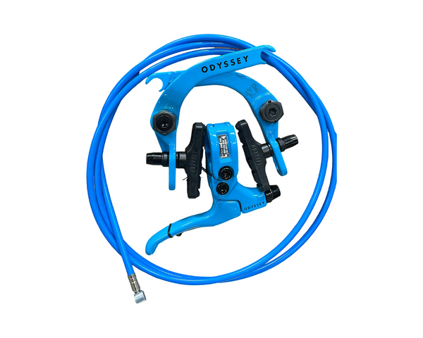 Odyssey Evo 2.5 U-Brake Kit BMX Brakes black ocean blue anodized purple