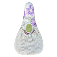 Odyssey x Bloom V2 Slim Pivotal Seat Cream BMX Flower Seats