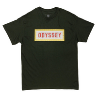 Odyssey mosaic Tee Forest Green BMX Shirt