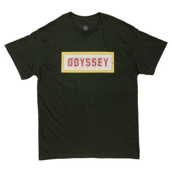 Odyssey mosaic Tee Forest Green BMX Shirt