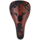 Odyssey Aitken Nightwolf Pivotal Seat Brown w/Gold Eyes BMX Seats