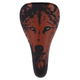 Odyssey Aitken Nightwolf Railed Seat Brown w/Gold Eyes BMX Seats