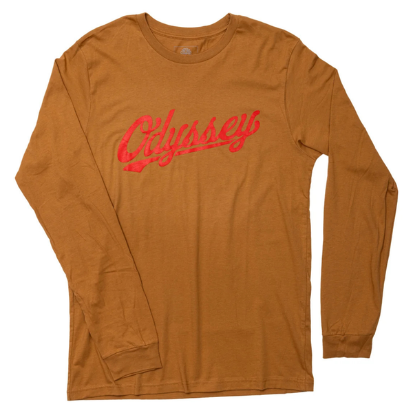 Odyssey Slugger Long Sleeve Shirt Toast Brown BMX Tee Longsleeve Shirts