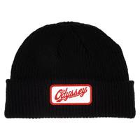 Odyssey Slugger Patch Cable Beanie Black BMX Beanies